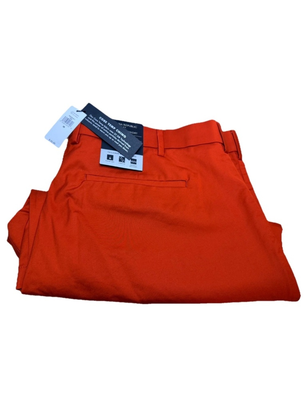Men’s Chino Shorts - Banana Republic Burnt Orange Core Temp Shorts Size 38